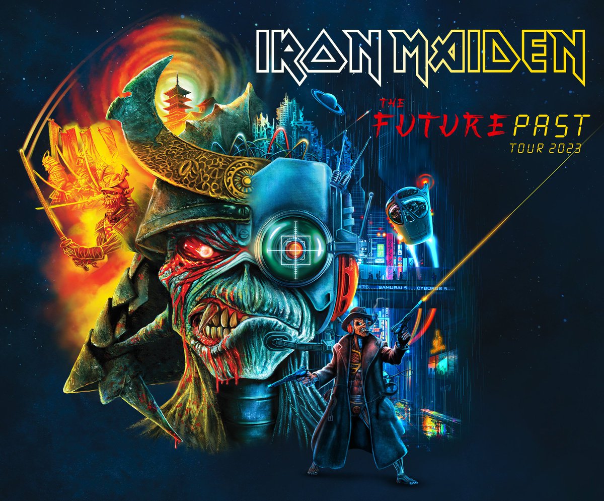 Christrb9's tweet photo. Eddie Cyborg y Eddie Senjutsu cambian de lugar en los promocionales de las respectivas giras 2023 y 2024. 

Creen que va a haber algún cambio en el setlist para el próximo año?  #IronMaiden @IronMaidenCol @CarlosOnoro @PogotaConcerts https://t.co/DHHKb5odoV