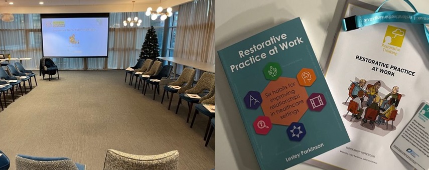 Today is the first workshop of a service-wide delivery programme with <a href="/MyNottingham/">🏹 My Nottingham</a> Children’s Integrated Services staff.  Introducing and embedding restorative practice within teams, between teams and with families, children and young people.  Restorative Thinking's Chris
