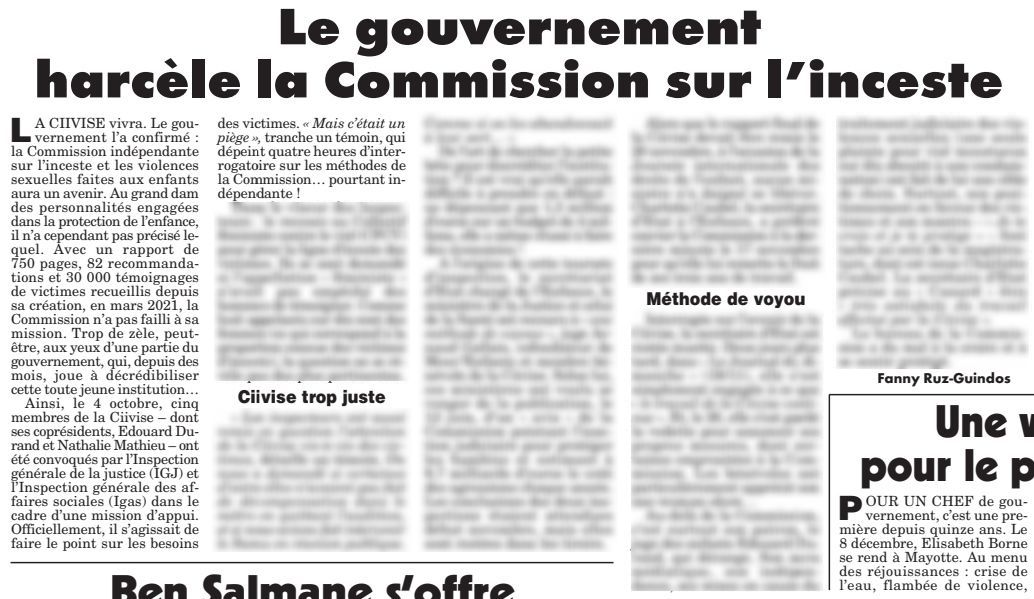 LyesLouffok's tweet photo. Selon le Canard Enchaîné, Charlotte Caubel a missionné les inspections générales de la justice et des affaires sociales pour enquêter sur la CIIVISE. Edouard Durand, le président, a été interrogé pendant plusieurs heures. Une « méthode de voyou » que dénoncent certains membres. https://t.co/nxrR5vUGzY