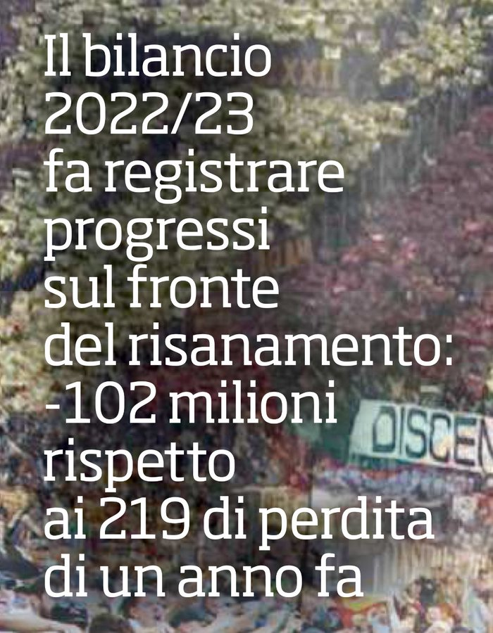 CorSport : La Roma a bouclé l'exercice 2022/23 avec un passif de -102M, contre -219M lors du précédent 📈