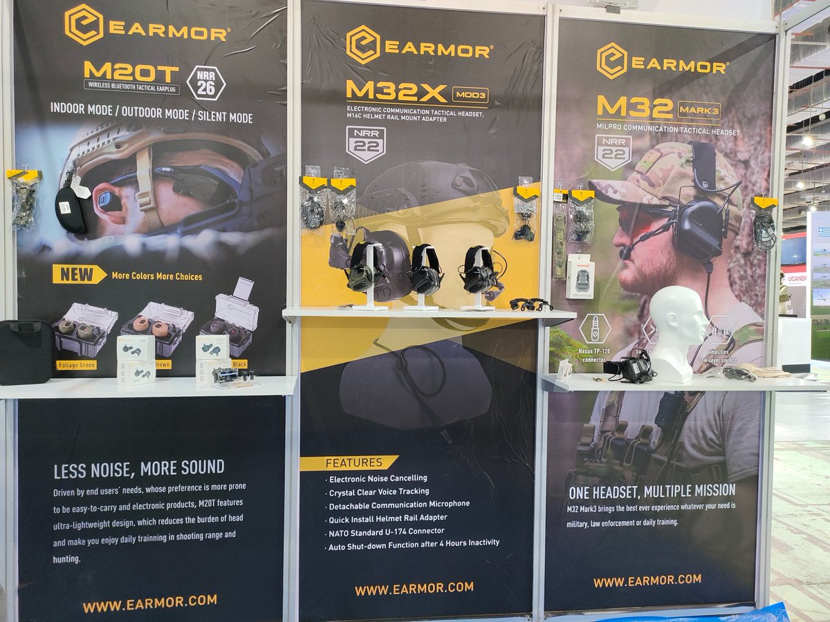 OPSMENTECH's tweet photo. At the Egypt Defense Expo with EARMOR
#earmor #hearingprotection #comtac #lawenforcement https://t.co/InT4mxdZpl