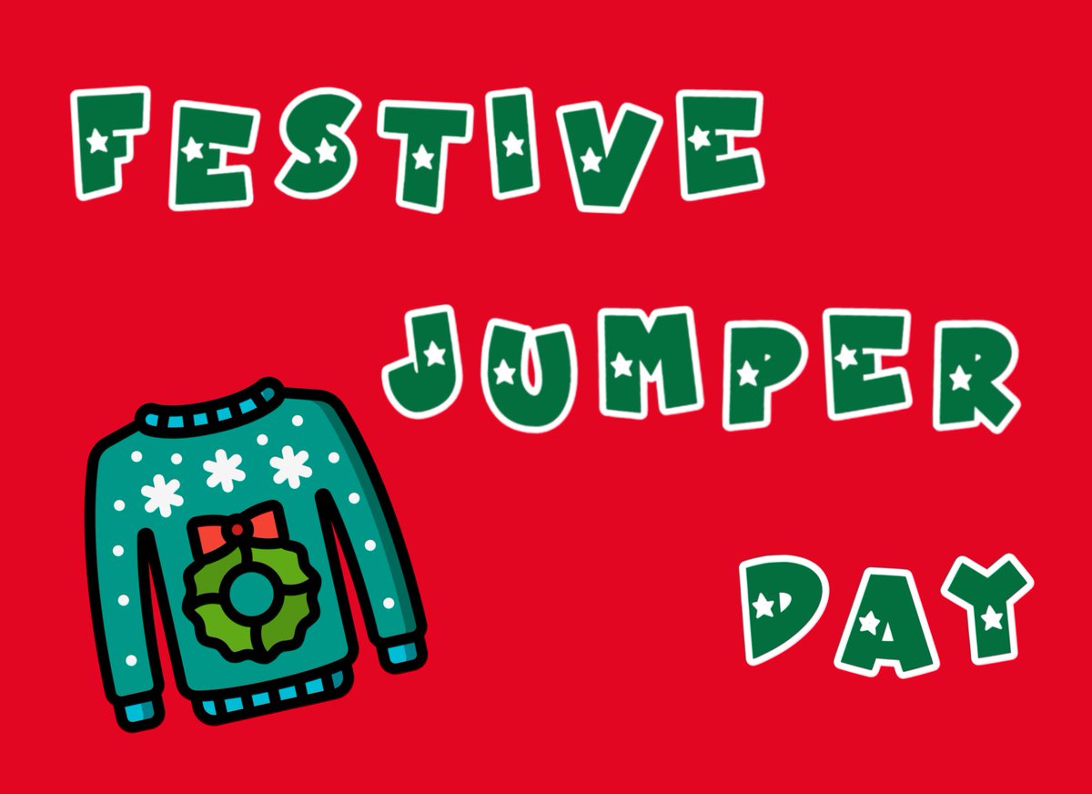 Pupils and staff are encouraged to wear their Christmas Jumper on Thursday 7 December, we ask if pupils could bring a donation of non-perishable food for <a href="/WDCommFoodshare/">WDCommunityFoodshare</a> 

Donations can be handed into Ms Strang  or placed in the trolley at the school foyer.
#ChristmasJumper