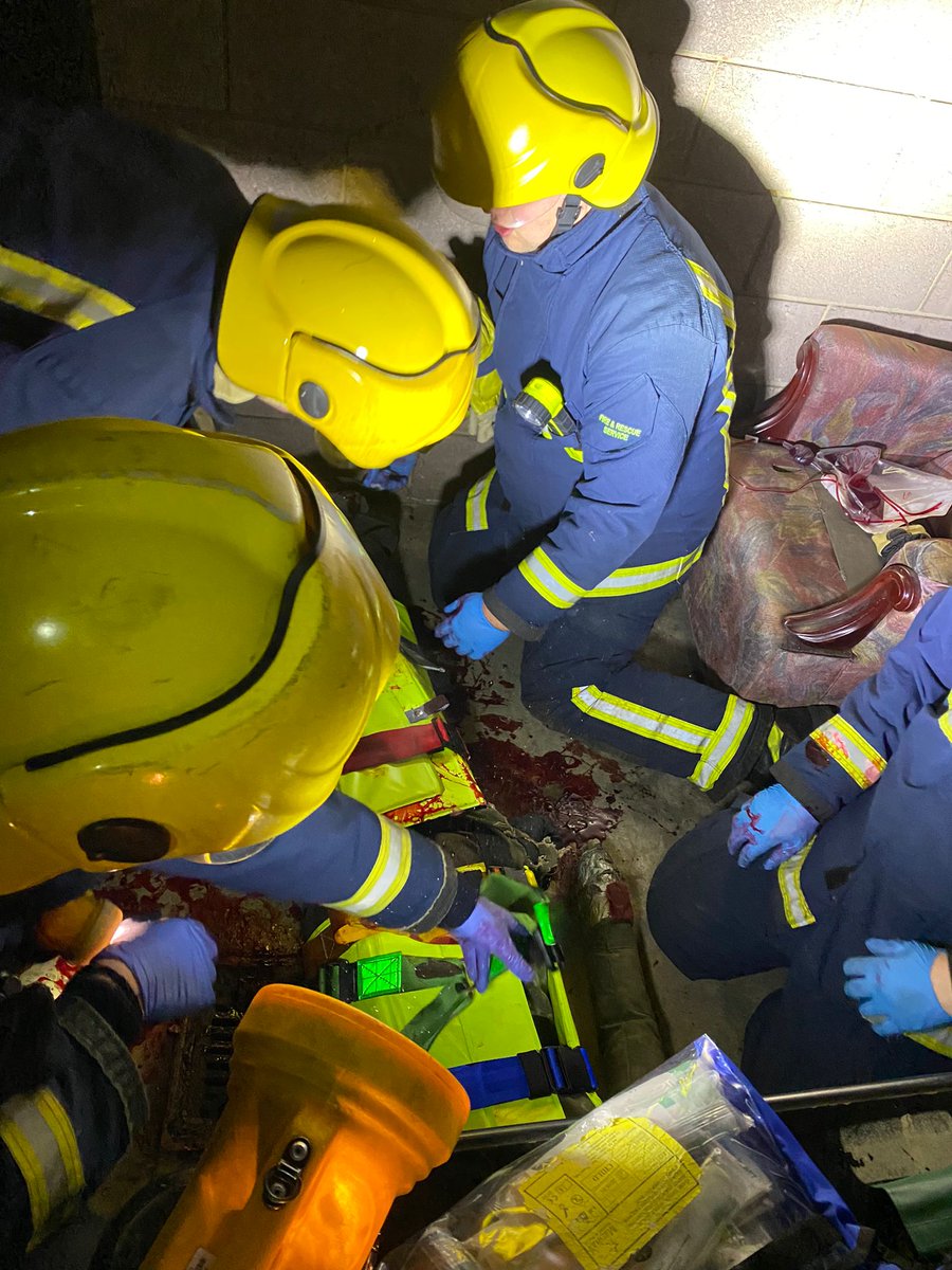 Fire Specialism Cadets & Leaders from around the county training - Fire in Care home,Major Trauma, Casualty handling, place of refuge, BA S&R @UKFireCadets @ESCadets @NFRSMereway