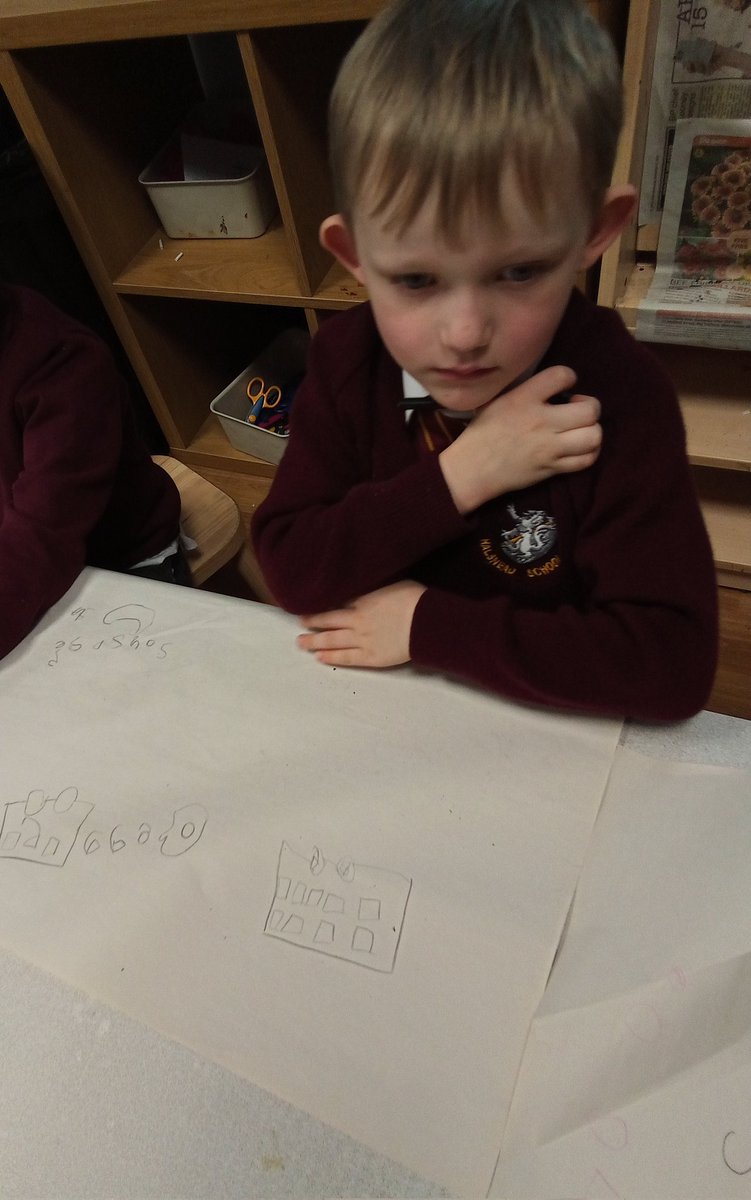 Oh no, the naughty bus has drove through the food and made a big mess! Can you guess what foods he drove through? Use our pictures and beautiful writing to help! <a href="/Halsneadschool/">Halsnead Primary School</a> 🚌