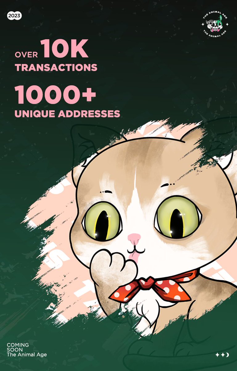 TheAnimalAge's tweet image. 🚀 Exciting News! 🌟 After a stellar beta run on @zksync, our TAA game has reached impressive milestones! 🎮
The Animal Age will take you on a thrilling journey through the animal kingdom, starting with lovely kittens, where players nurture and evolve their kittens while engaging…