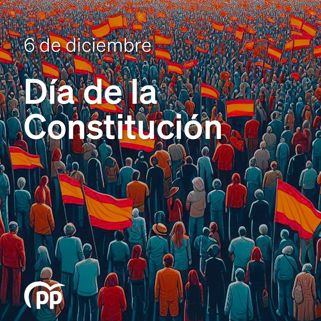 NunezFeijoo's tweet image. En 1978 los españoles aprobamos de forma mayoritaria la Constitución.

Ley de leyes que representa la máxima aspiración de nuestra democracia.

Hoy la celebramos y, cada día, debemos respetarla, defenderla y hacer que prevalezca.

Feliz #DíadelaConstitución a todos.