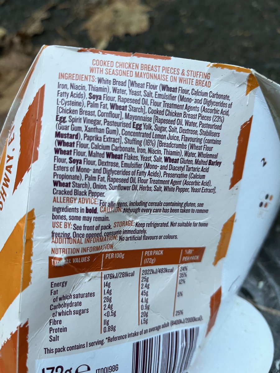mickkellygrows's tweet photo. A ‘chicken sandwich’ with over 40 ingredients - imagine how hard the body has to work to deal with this..? What impact the emulsifiers and stabilisers on your gut health? #UPFs  #UltraProcessedPeople https://t.co/H2uAOo8wfi