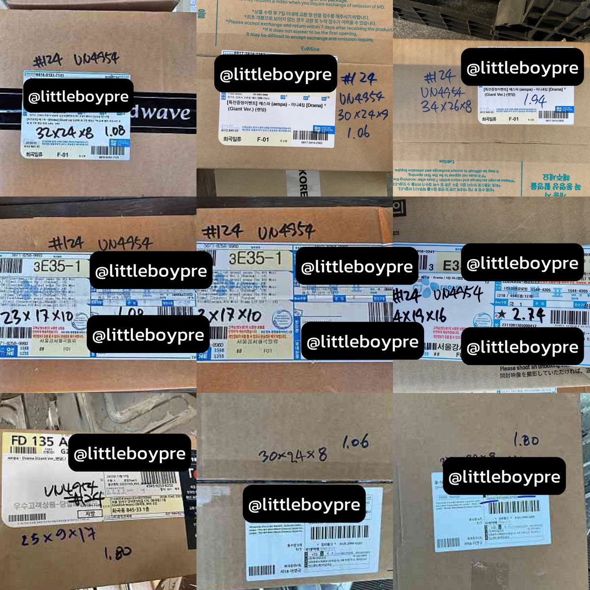 littleboypre's tweet photo. #littleboyupdate aespa drama รอบพรีPOB ✅sm ✅sm lucky draw ✅withmuu ✅everline ✅soundwave ✅musickorea ✅weverse unboxing (ทุกเว็บยกเว้น makestar) 🇰🇷 ถึงโกดังแล้ว ส่งกลับไทยรอบ พรุ่งนี้ 7/12 นะคะ เดี๋ยวอัพชีทแล้วจะแจ้งส่วนตัวอีกครั้งทางdmค่ะ🙌🏻 https://t.co/zYr75NlGi8