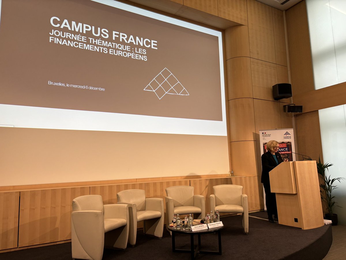 Ouverture de la journée @CampusFrance sur les financements européens à Bruxelles en partenariat avec @AmbassFranceBel et @ErasmusplusFR. @Univ_Reunion présente pour partager son expérience de montage de projets en et avec l’Afrique. @amarl_m @UEFrance @UE_Madagascar @clora_eu