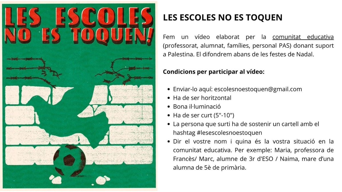 Escola, Famílies i Pau tweet media