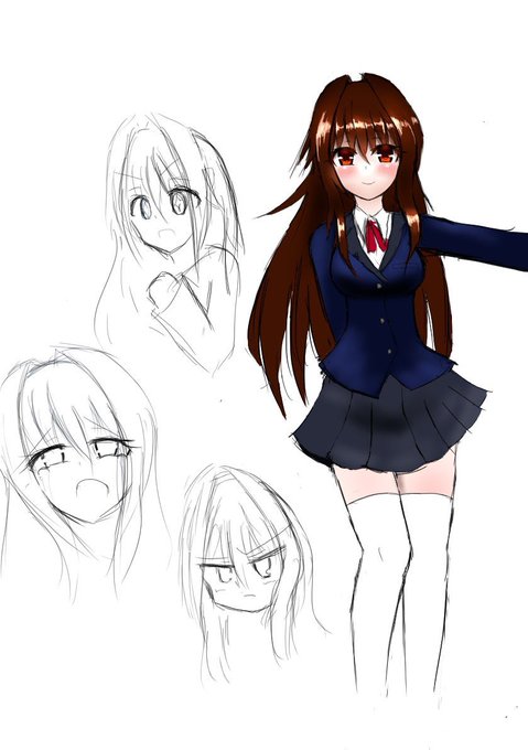 うちの子製作秘話!
○ましろ
私の創作における主人公!という事で、派手かつ私の性癖盛り合わせ…ではなく、誰でも描けるし誰でも思いつく人物にしようというテーマで生まれました。
描きやすいほうが数描けるし、覚えてもらえるかなあと思ったただそれだけの子です。… 