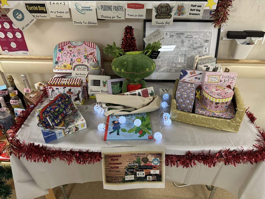 Papplewick Ward 🫀 (@papplewicknuh) on Twitter photo Head on up to Papplewick to buy tickets for our Christmas tombola/raffle! There are some amazing prizes to be won!! 🎁🎉 <a href="/NUHNORTHPHYSIO/">NUH Team North Physiotherapy</a> @TeamNUH <a href="/NUHCardioACP/">NUH Cardiology ACP Team ❤️🩺</a> <a href="/NuhPhysiology/">NUH Cardiac Physiology</a> <a href="/NUH_ACU/">NUH ACU</a> <a href="/MorrisWardNUH/">Morris Ward</a> <a href="/OxtonUnit/">Cardiology on Patience 1</a> Head on up to Papplewick to buy tickets for our Christmas tombola/raffle! There are some amazing prizes to be won!! 🎁🎉 <a href="/NUHNORTHPHYSIO/">NUH Team North Physiotherapy</a> @TeamNUH <a href="/NUHCardioACP/">NUH Cardiology ACP Team ❤️🩺</a> <a href="/NuhPhysiology/">NUH Cardiac Physiology</a> <a href="/NUH_ACU/">NUH ACU</a> <a href="/MorrisWardNUH/">Morris Ward</a> <a href="/OxtonUnit/">Cardiology on Patience 1</a>