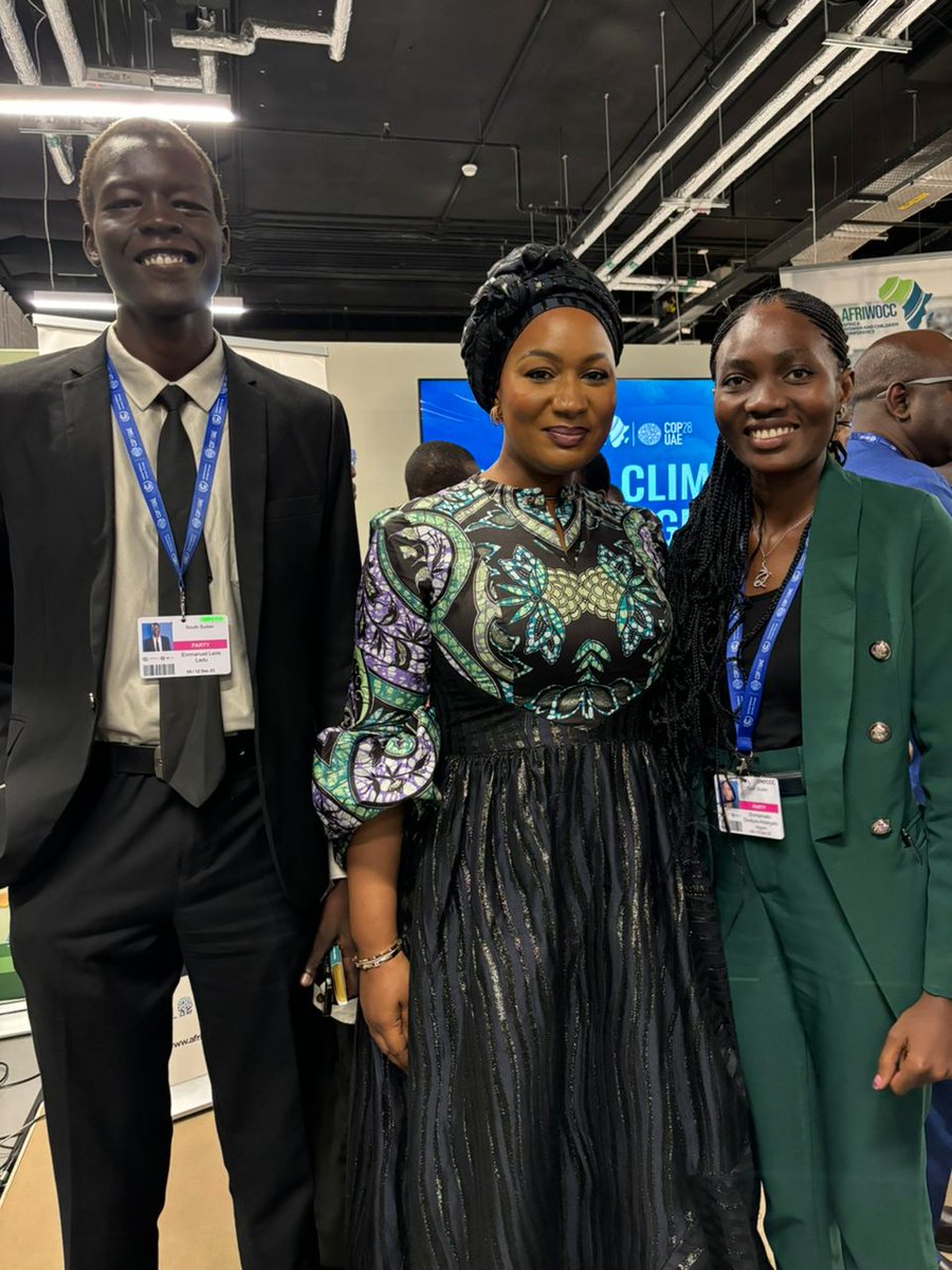 Having strong women like @ahunnaeziakonwa and Ghana's Second Lady @SamiraBawumia who supports youth to amplify their voices as key drivers of change inspires us to do more towards bringing sustainable development not just to our various countries but the globe at large. #COP28