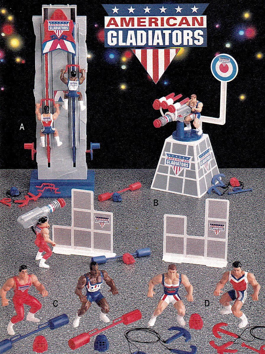 1992 Sears Wishbook: — 'American Gladiators' collection by Mattel