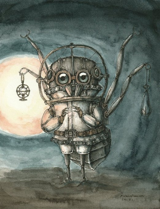 「standing steampunk」 illustration images(Latest)