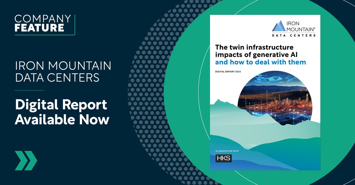 AI Magazine (@aimagazine_bc) on Twitter photo Find out why <a href="/IRMDataCenters/">Iron Mountain Data Centers</a> are heavily investing in next-generation carbon reduction measures in a vital push to sustain the exponential growth of GenAI.
Digital report: bit.ly/3Gu4f1v
Powered by: <a href="/HKSArchitects/">HKS Architects</a>
#DigitalTwins #GenAI Find out why <a href="/IRMDataCenters/">Iron Mountain Data Centers</a> are heavily investing in next-generation carbon reduction measures in a vital push to sustain the exponential growth of GenAI.
Digital report: bit.ly/3Gu4f1v
Powered by: <a href="/HKSArchitects/">HKS Architects</a>
#DigitalTwins #GenAI