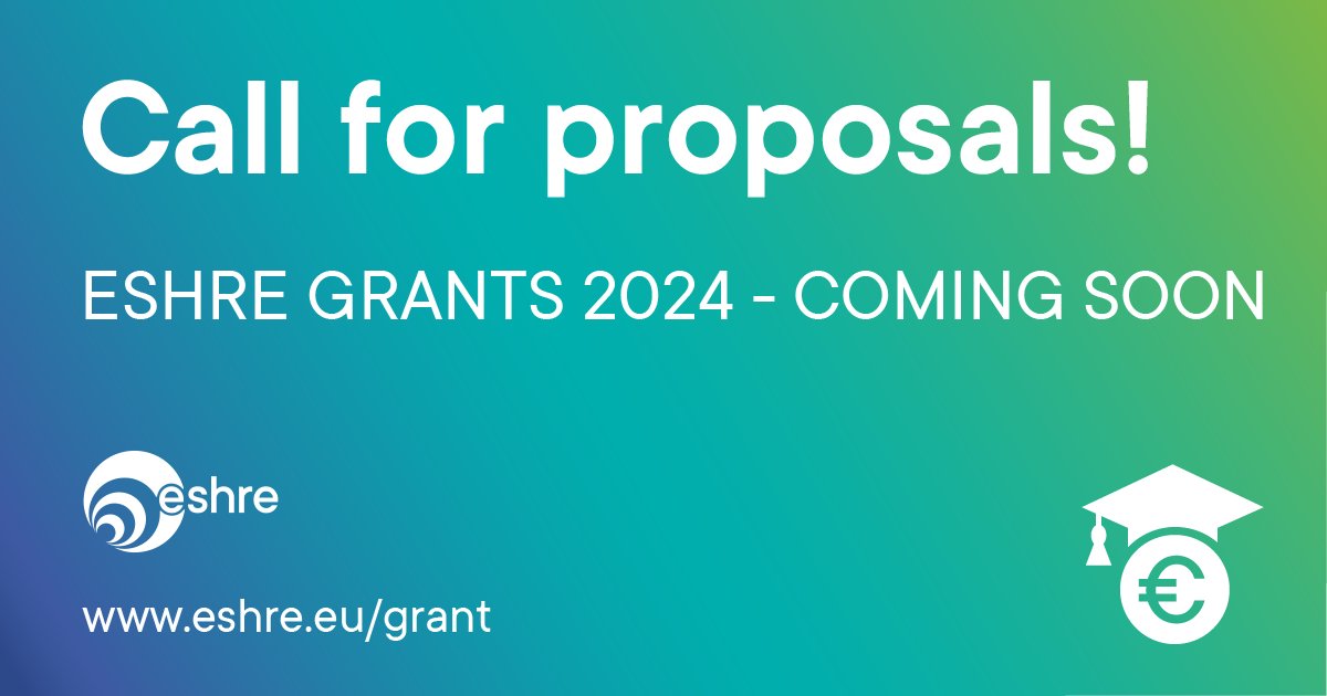 Selected themes for the ESHRE Research Grant of 2024:
• Improving Fertility Treatment Decision-Making Through Artificial Intelligence (100,000€)
• The Influence of Environmental Pollutants on Fertility (250,000€)
The guide for applicants is available 🔗eshre.eu/grant