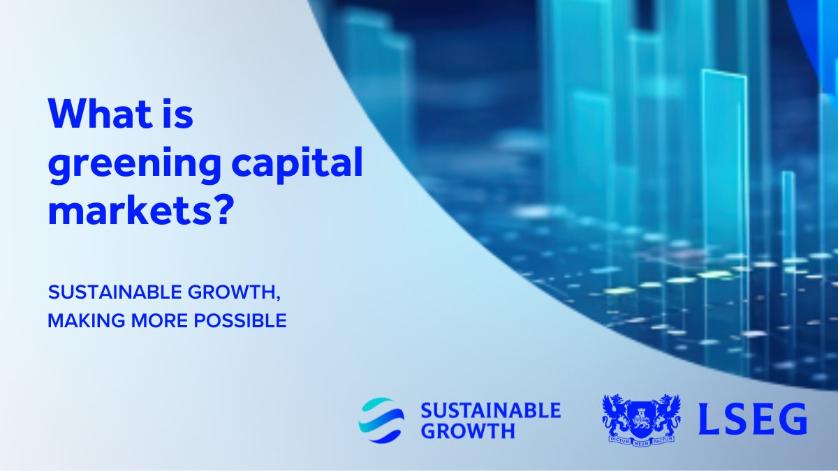 Readily available #sustainability data is required for both investors and for corporates. Claire Dorrian, Head of #SustainableFinance, Capital Markets and Post Trade at LSEG, outlines multiple measure required for mainstreaming #climate finance. lseg.group/46gfPIU