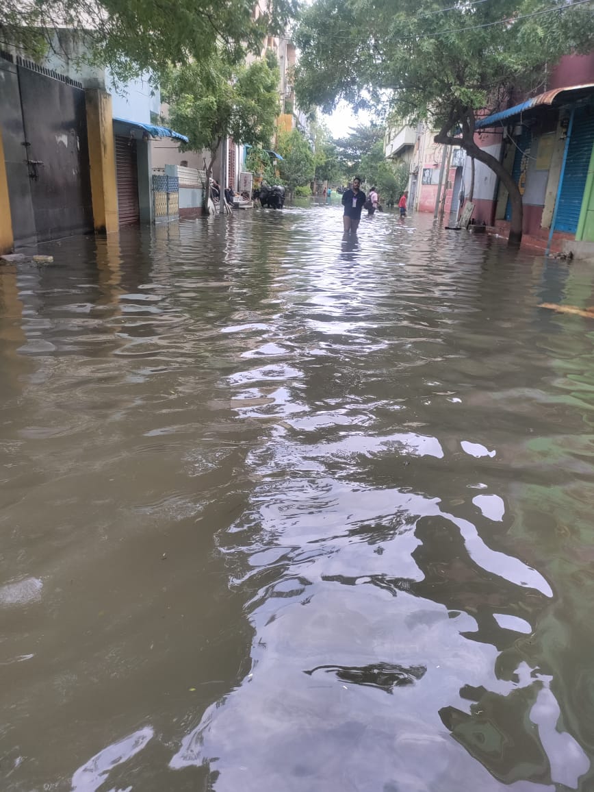sharvadakshan's tweet photo. "Severe foul smell, impossible to survive in Kodungaiyur Krishnamurthi Nagar! @chennaicorp @chennaiweather @CMOTamilNadu, where's the response? North Madras always ignored! Urgent action needed now! #GovtNeglect #HealthCrisis #Kodungaiyur #ChennaiFloods https://t.co/LL7eAwCQiA