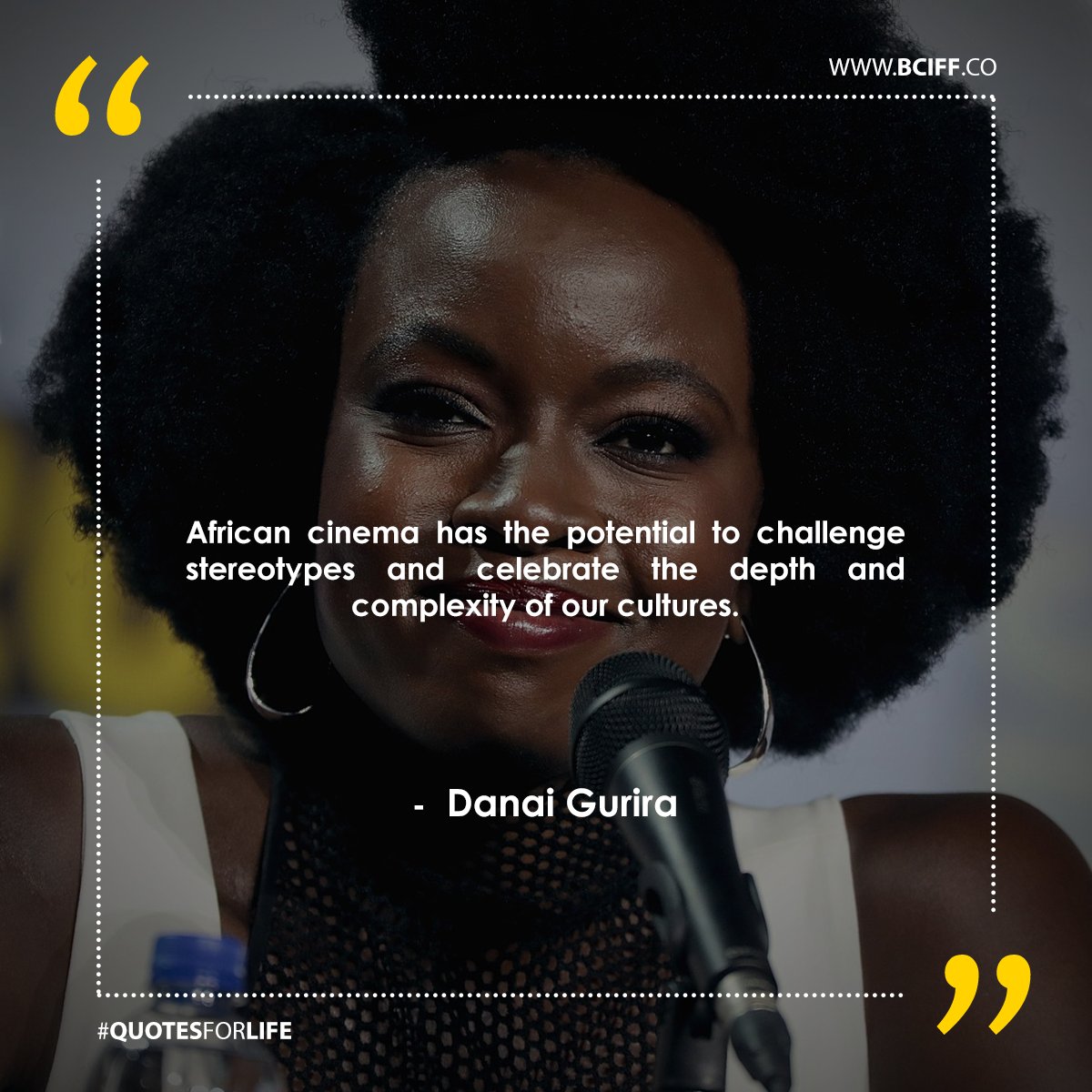 African cinema has the potential to challenge stereotypes and celebrate the  depth and complexity of our cultures.\, image size:1200x1200