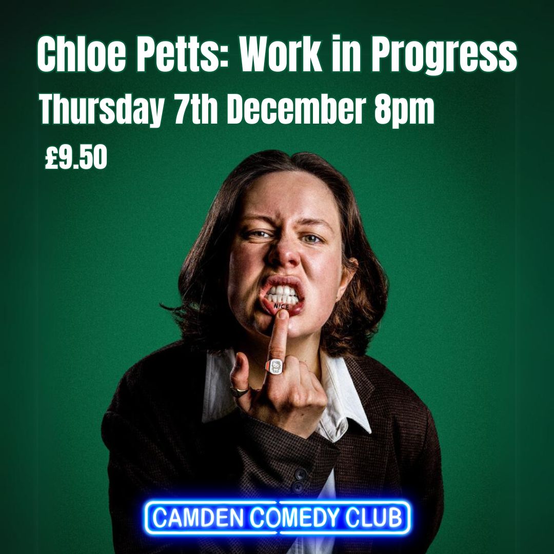 Tomorrow night @ChloePetts brings some new jokes to make sure your weekend starts right 🎉 GET TICKETS NOW!! link.dice.fm/R97ec63f7ee1