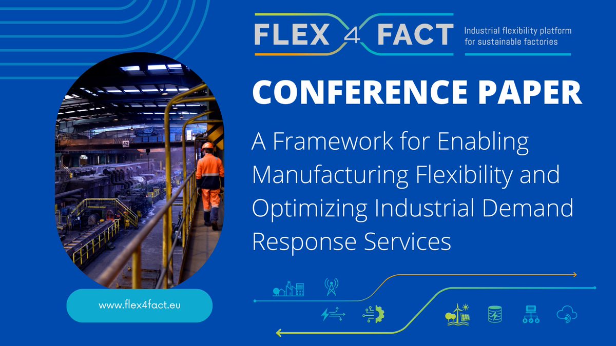 📢 The FLEX4FACT project partners have published their first conference paper on manufacturing flexibility and optimizing industrial demand response services! 🎉

📚 Want to learn more? Read the full paper here 👉lnkd.in/eJz-BKY4

#ConferencePaper #DemandResponse #Energy