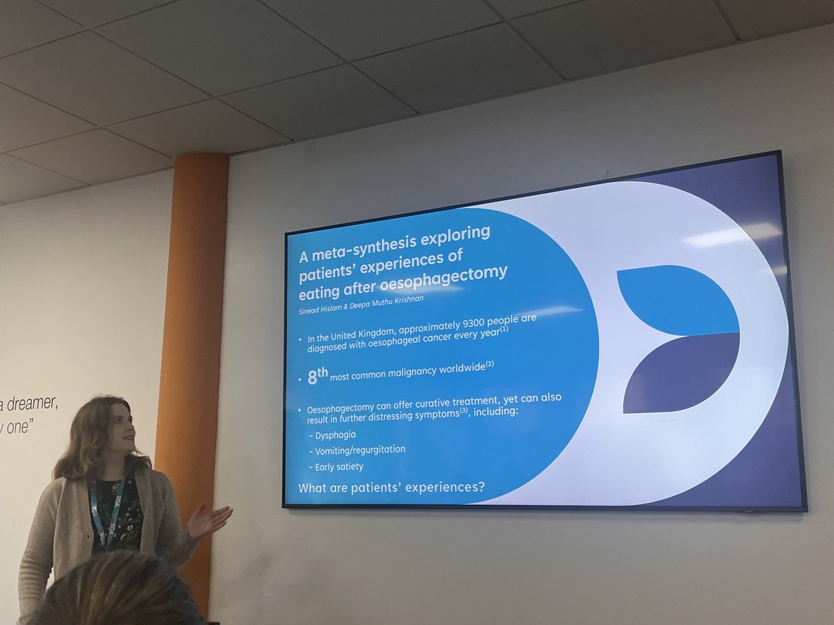 Deepa Muthukrishnan (@deepamuthukrish) on Twitter photo What a proud moment today to see Sinead my student present on the qualitative Meta synthesis on experiences of patients post oesophageal cancer treatment <a href="/CUDietitian/">Coventry Uni Student Dietitians</a> What a proud moment today to see Sinead my student present on the qualitative Meta synthesis on experiences of patients post oesophageal cancer treatment <a href="/CUDietitian/">Coventry Uni Student Dietitians</a>