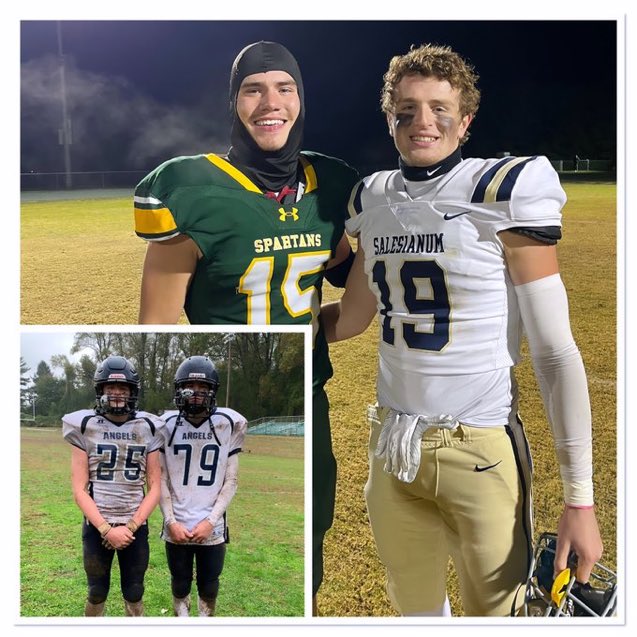 <a href="/Logan_klein15/">Logan Klein</a> and <a href="/hunterbalint/">Hunter Balint</a> 

From teammates to rivals, back to teammates on the 2nd team, 3A all state team! Congratulations guys from your Holy Angels football family!
<a href="/CoachDelleDonne/">Gene Delle Donne</a> <a href="/CoachWright_12/">Coach Joe Wright</a>