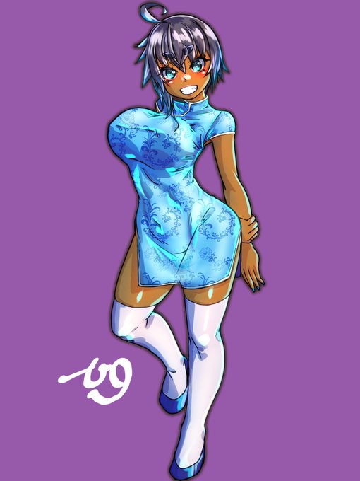 頭身若干調整して仕上げました
デジタル作画の恩恵っすね～
#九嶺蓮歌 