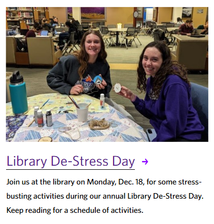 macphaidin_lib's tweet image. The December edition on the library newsletter is live on our website! Visit stonehill.edu/library to read more.

#LibraryNewsletter #ScholarSeries #Finals #SocialJustice #MacphaidinLibrary #StonehillLibrary
