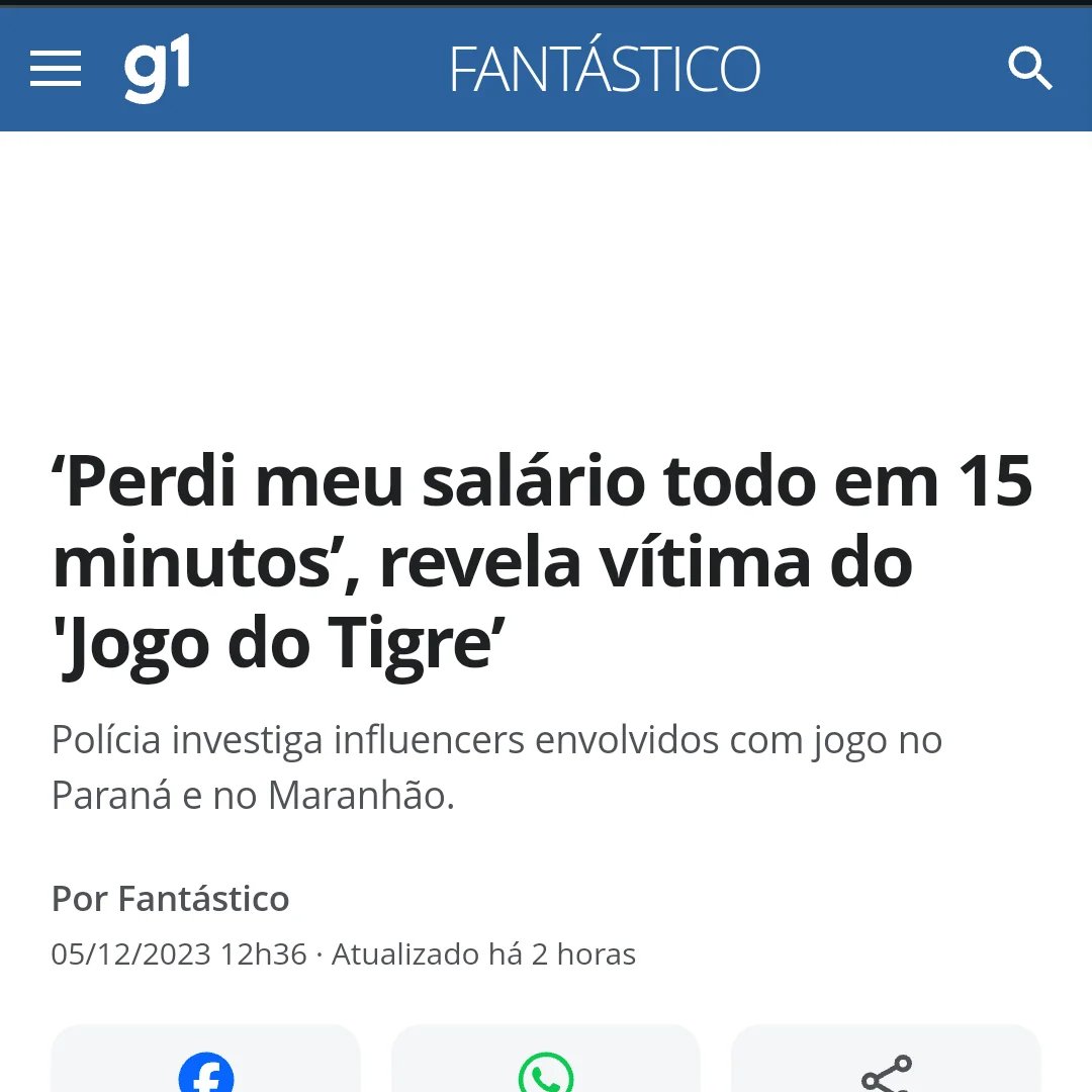 Perdi meu salário todo em 15 minutos', revela vítima do 'Jogo do