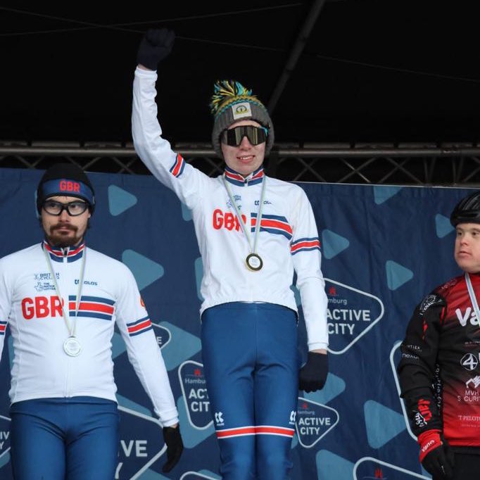 Congrats to our ambassador @niallguitesogb for winning  🥈  in the @SpecialOlympics international race of the @UCIcyclocrossWC! 🎉

The conditions in Hamburg were even colder than our #swfc game on Saturday, so we're so proud of all at @SOGreatBritain #InclusionInAction #TeamSOGB