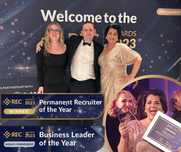 RaffertyRes's tweet image. Our very own Jodie has done it again! 

She has been crowned the Permanent Recruiter of the Year and received a highly commended award for Business Leader of the Year at the prestigious Recruitment &amp;amp; Employment Confederation’s 14th annual REC Awards 2023. #RECAwards2023