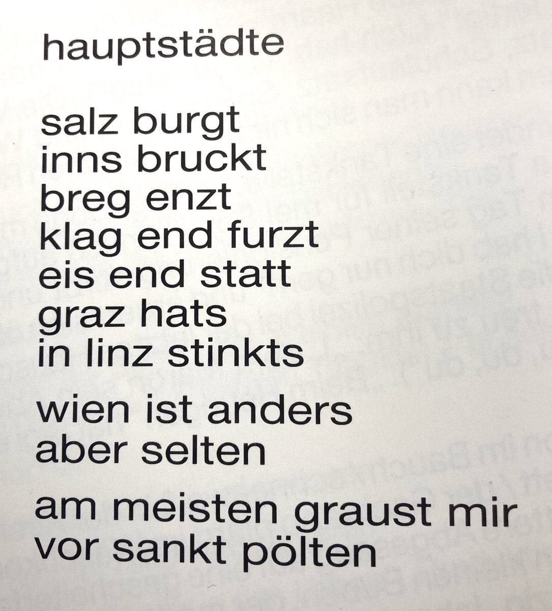 Sagen wir mal so: In St. Pölten wird kein Denkmal für Sigi Maron errichtet werden.