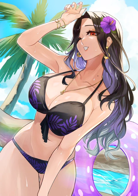 #くそ寒いので水着絵を貼る 