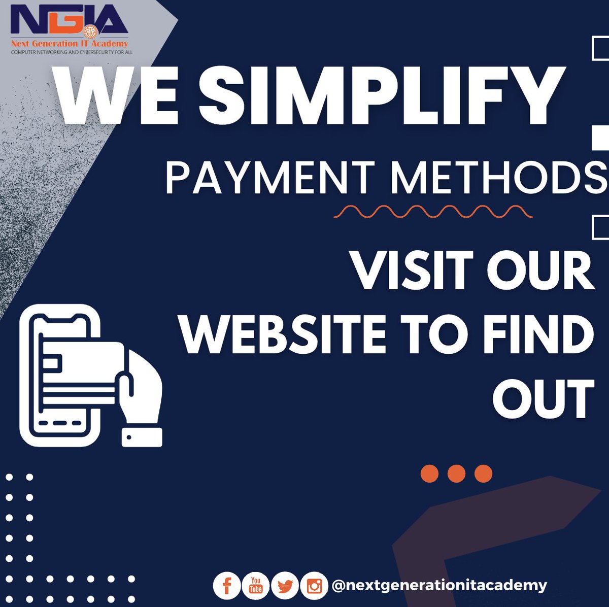 NextGenitacad's tweet photo. 🚀 Exciting Update for Our Learning Platform! 🚀 We've revamped our payment options to make your learning experience smoother. 💳 Our team is here to assist you every step of the way. https://t.co/qcBLxdM36Z