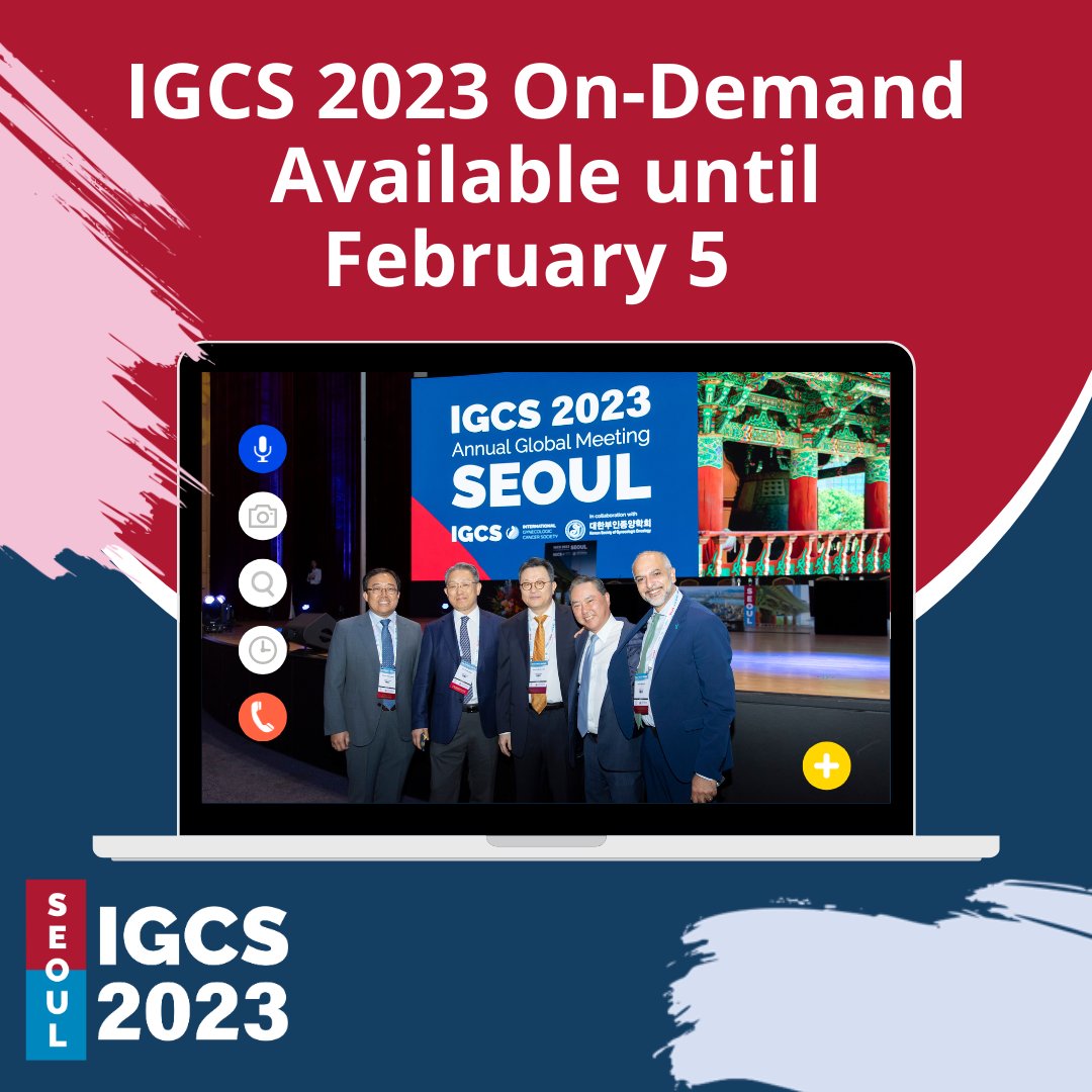 IGCSociety's tweet image. All #IGCS2023 registrants have access to the On-Demand meeting until February 5, 2024. 

Access here: igcs.org/education-reso…
