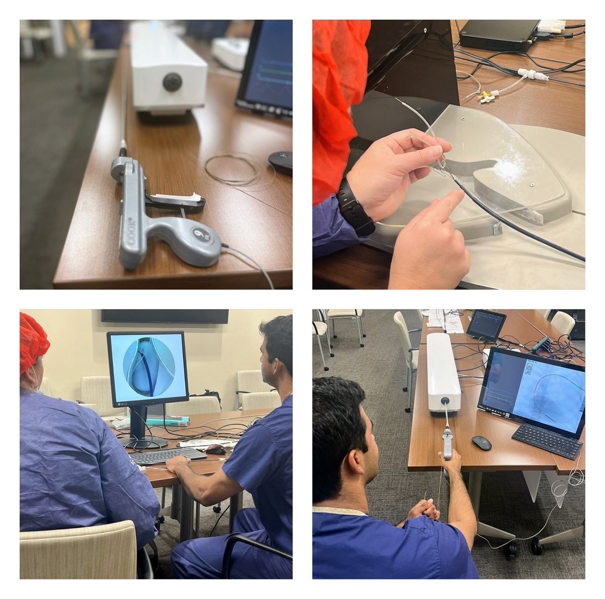 Thank you to the Electrophysiology Fellows and Dr. Ramesh Hariharan at Memorial Hermann Texas Medical Center for the opportunity to get hands-on with our new lead extraction simulators! 
@memorialhermann