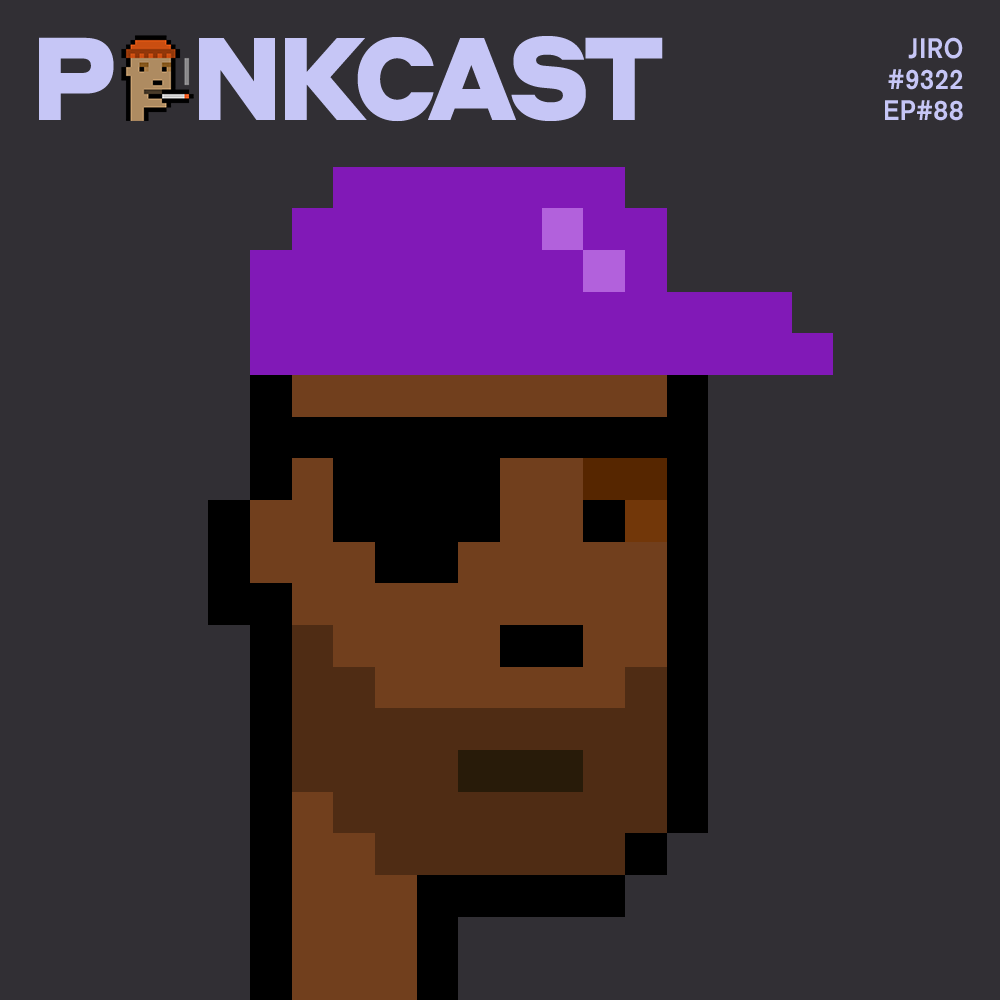 punkcastxyz's tweet photo. 1/5 🚨🚨PUNK OF THE WEEK🚨🚨

GM to Purple Cap Ponks!  💜🧢😎🤘

Episode 88: #Punk9322, @JiroNFT, Ex-Amazon &amp; @Vayner3 , Head of Strategy @Admit0001 &amp; @9dccxyz

OUT NOW! Go! Go! Go!
👇

#PunkCast #Cryptopunks #3Atty #Cap #ShadowBeard #EyePatch @cryptopunks https://t.co/ofhAAI8bs9