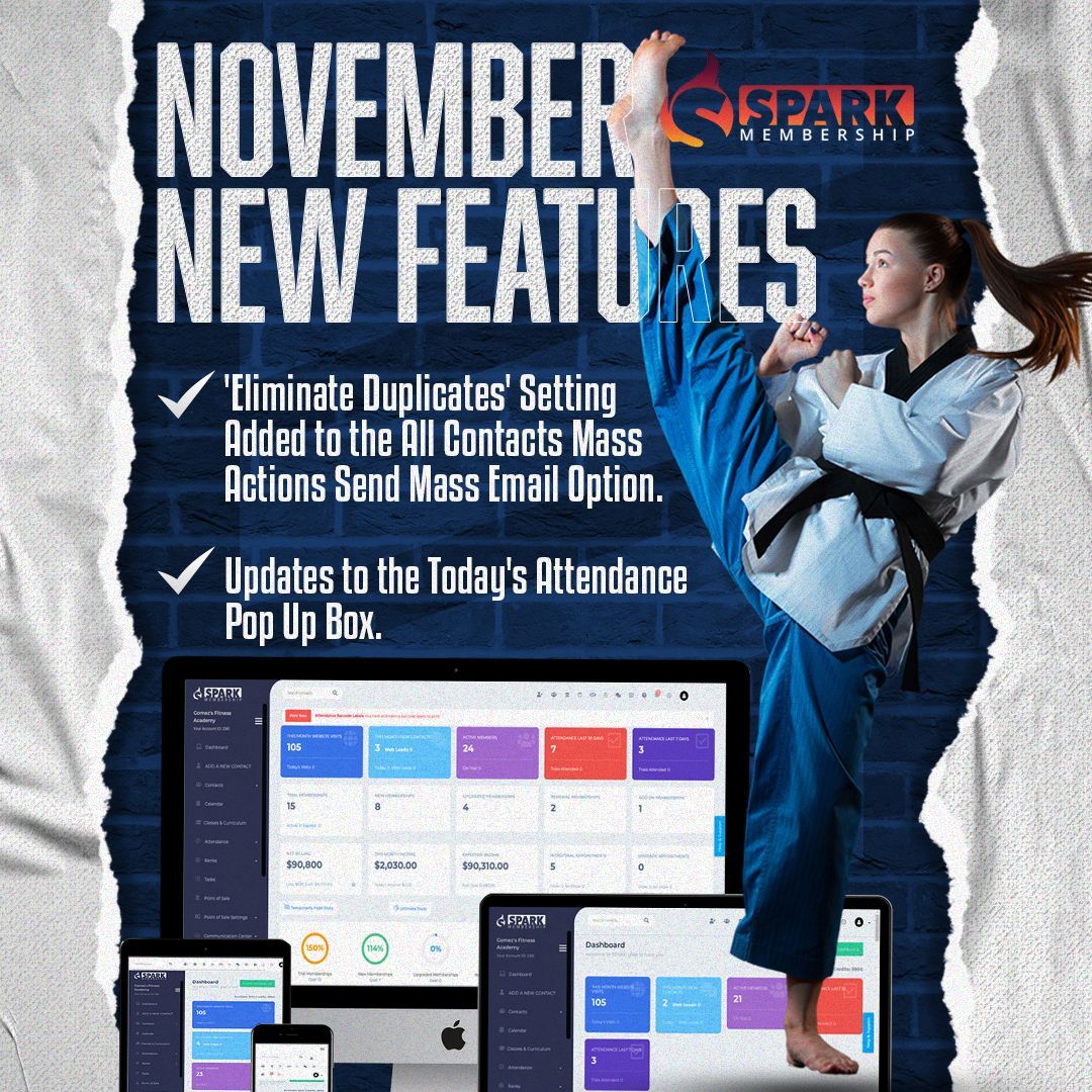 SparkMembership's tweet image. Dive into the latest enhancements and see how your feedback is shaping Spark. Plus, don&apos;t miss out on important bug fixes and adjustments. 

Click here for all the details: buff.ly/3GwPMC8 

#SparkUpdate #SparkMembership #MembershipSoftware #SoftwareUpdate #MartialArts