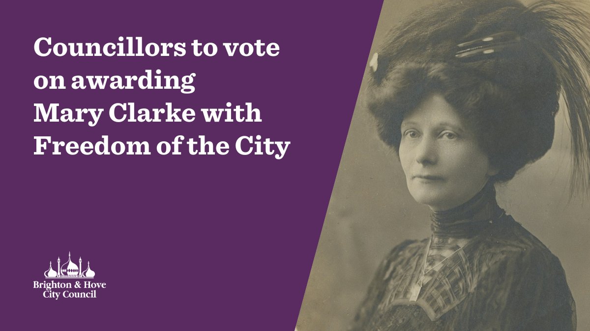 A proposal to recognise suffragette organiser Mary Clarke with the city’s highest honour will be voted on at a special council meeting on Thursday 14 December. Learn more 👉 ow.ly/BW4y50QfRWX