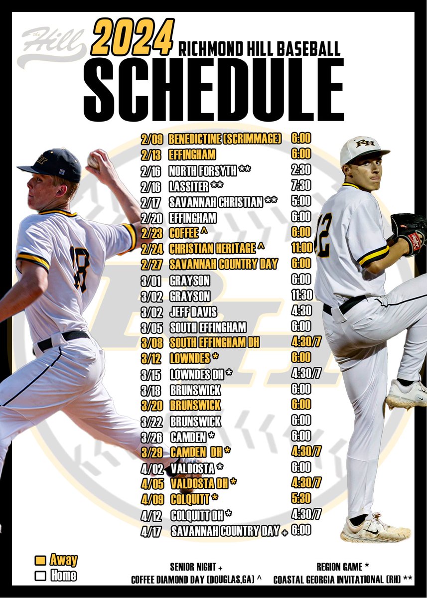 🚨 2024 SCHEDULE ALERT 🚨 

We are ready for the 2024 Wildcat Baseball season. Make sure to mark your calendars, you don’t want to miss any action ⚾️