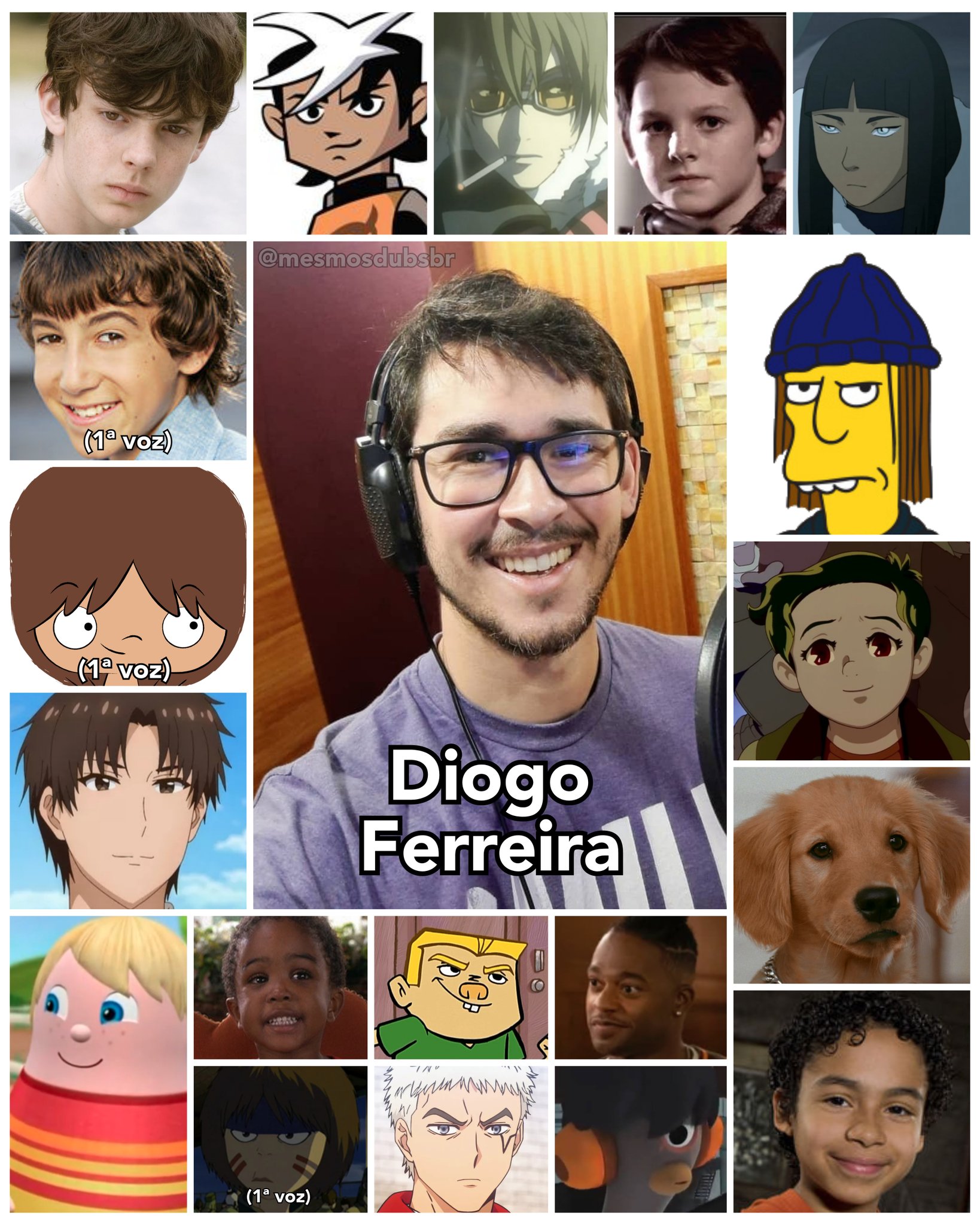 Personagens Com os Mesmos Dubladores! on X: Cara, ela tá tão na sua! Na  dublagem desde criança, o Diogo Ferreira arrasa muito, com trabalhos  excelentes como Edmundo em As Crônicas de Nárnia