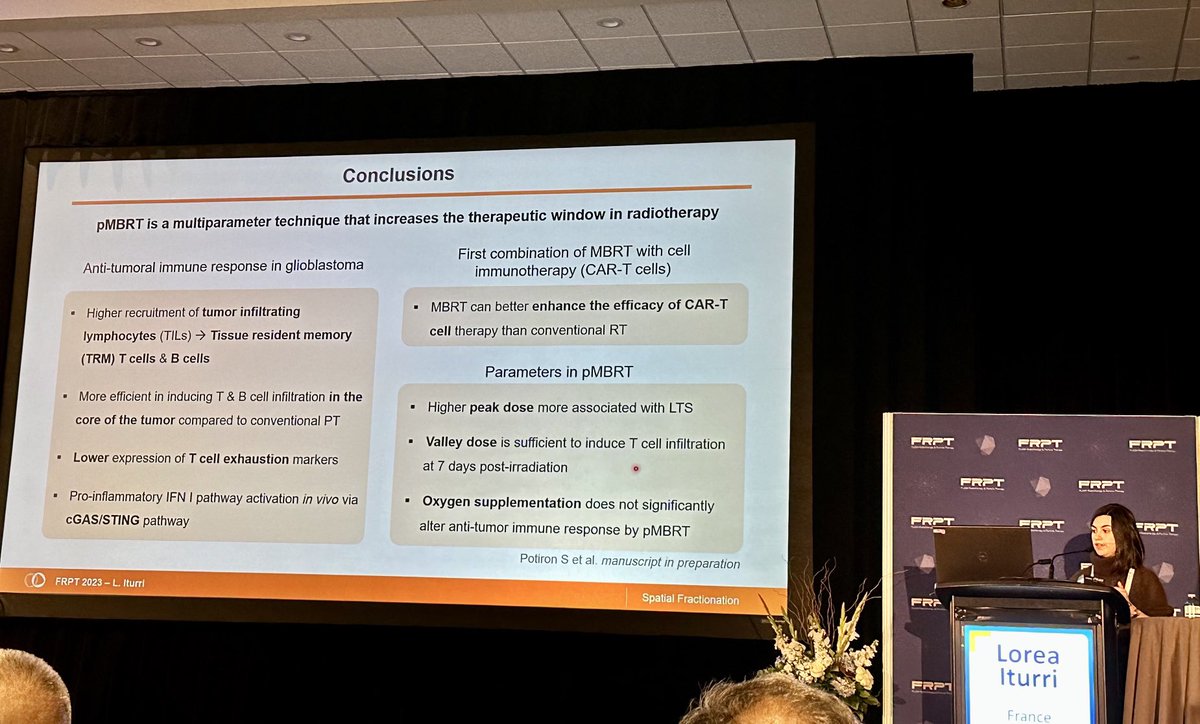 John Perentesis (@jpcincyonc) on Twitter photo Radiation efficacy not just DNA damage Lorea Iturri β¦<a href="/institut_curie/">Institut Curie</a>β© shows proton minibeam multiple immune effects. #FRPT23 #FLASHrt β¦<a href="/FlashRPT/">FLASH Radiotherapy & Particle Therapy</a>β© Radiation efficacy not just DNA damage Lorea Iturri β¦<a href="/institut_curie/">Institut Curie</a>β© shows proton minibeam multiple immune effects. #FRPT23 #FLASHrt β¦<a href="/FlashRPT/">FLASH Radiotherapy & Particle Therapy</a>β©