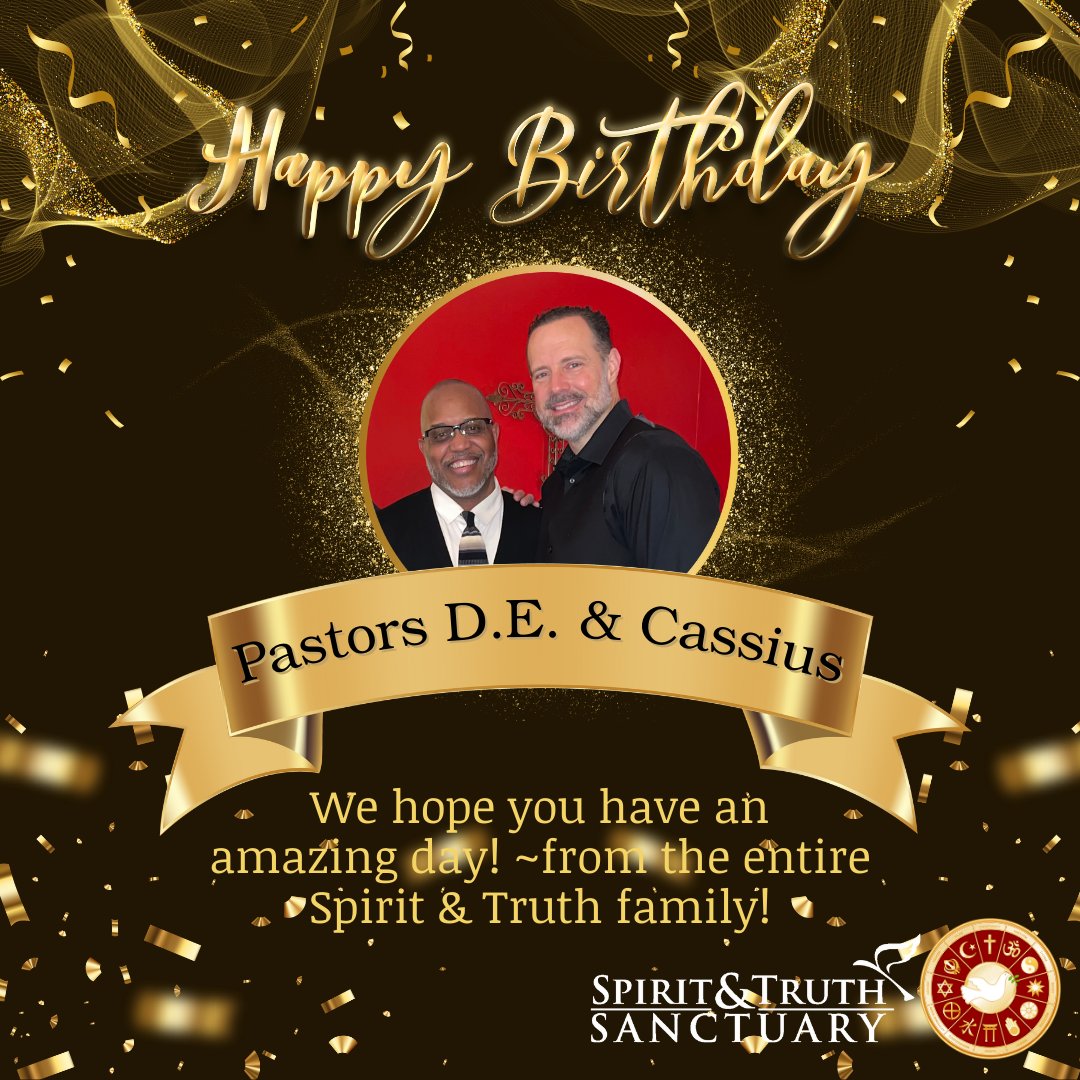 depaulk's tweet photo. To two lifelong friends who truly embody LOVE and share their hearts with all of us!! HAPPY BIRTHDAY, Pastors D.E. & Cassius! We hope you have an amazing day! 🧡🎂🎉 - from the entire Spirit &Truth family
#spiritandtruthsanctuary #happybirthday #christmind #radicallyinclusive https://t.co/HypLLvSFfF