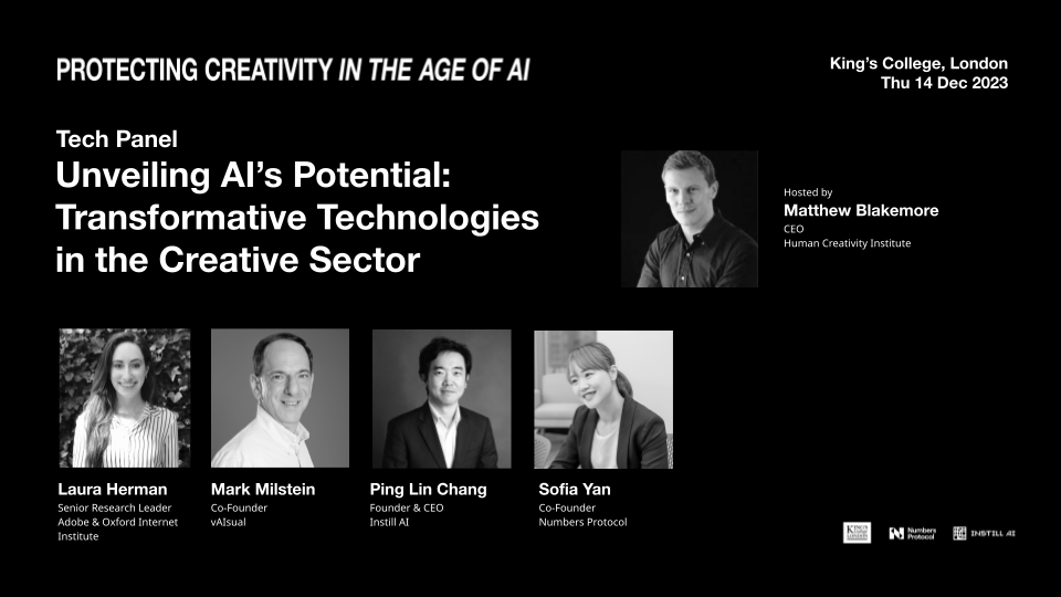 🚀 Speaker Reveal for the Tech Panel at 'Protecting Creativity in the Age of AI'! Join us on Dec 14 at King's College London to uncover AI's potential in the creative sector. #AIinTech #CreativeTech 🔗protectingcreativity.ai