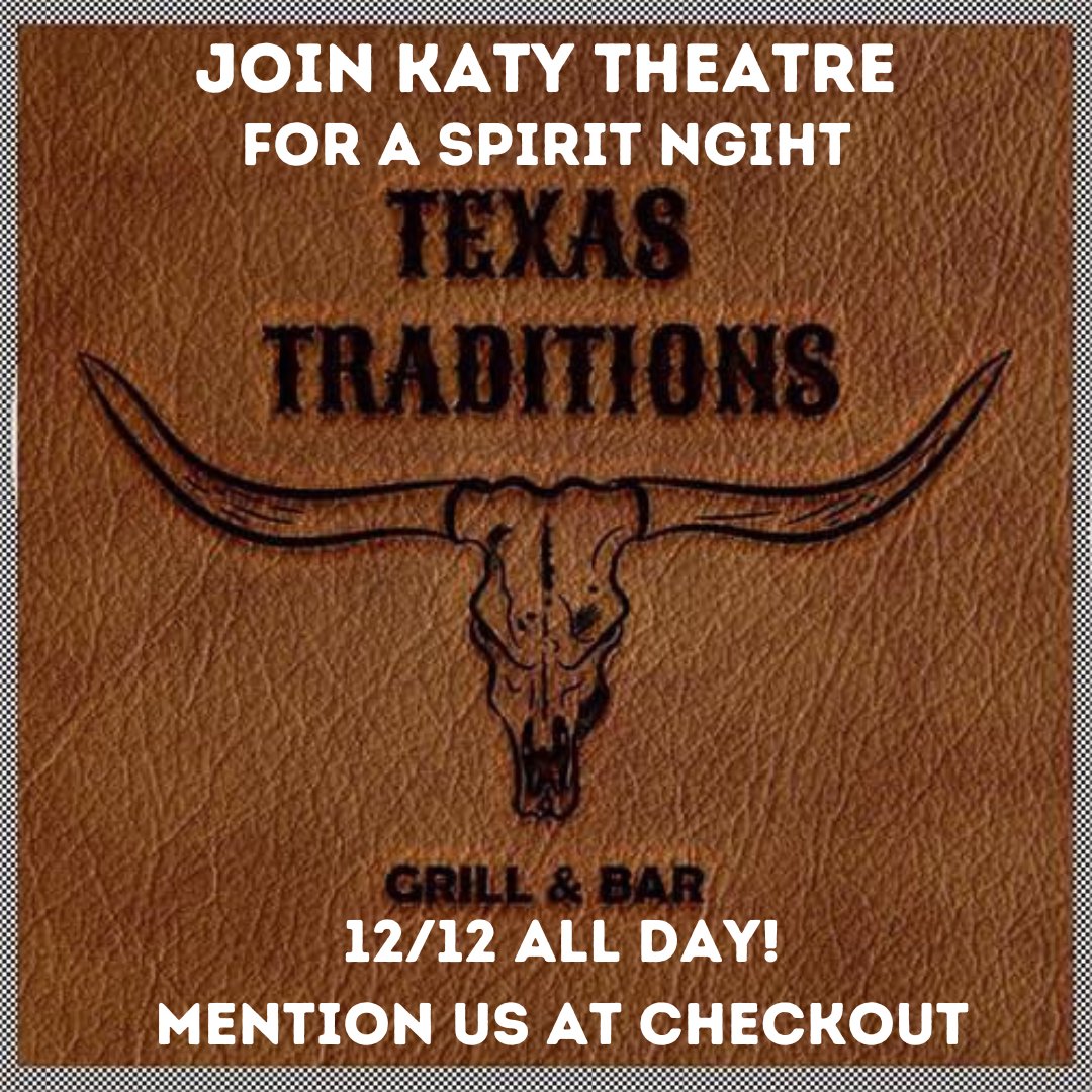Hope to see you there! #katytx #katyisd #katyhighschool #katytheatre #katyisdfinearts