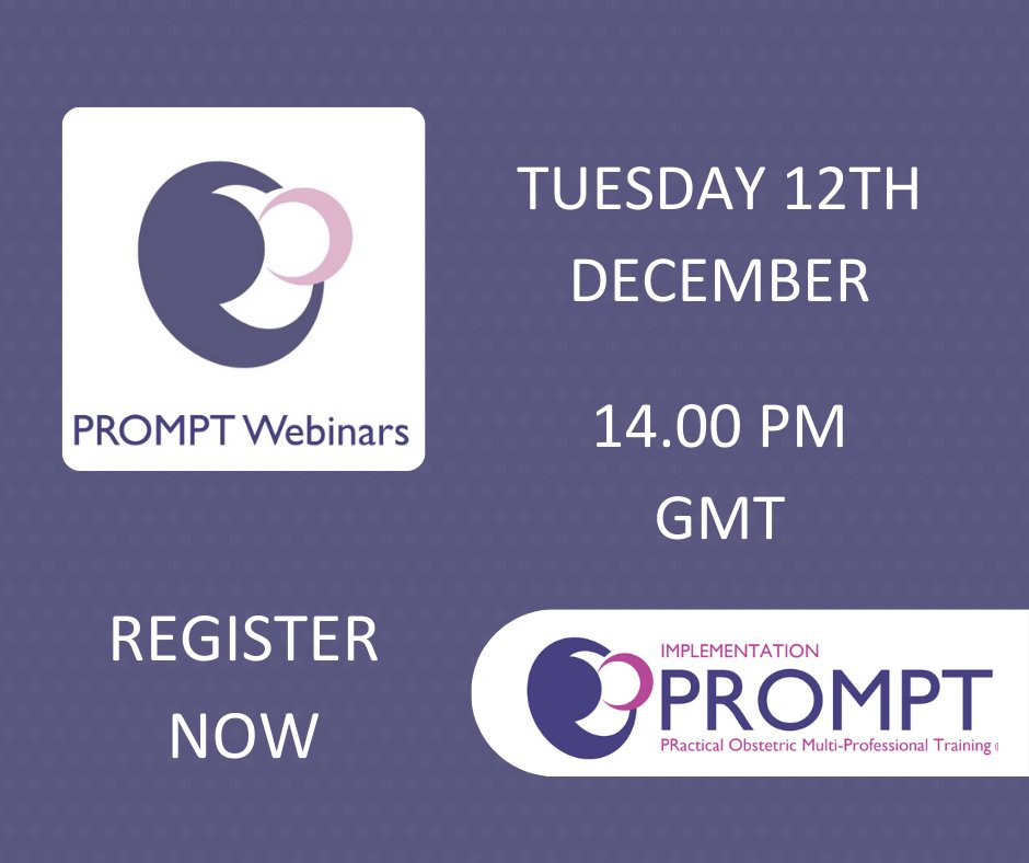 If you would like to know more about the PROMPT Implementation programme (iPROMPT), then join us at our webinar at 2pm on Tuesday 12th December. This will be presented by members of the core team and include Q&As. To register please click here: bit.ly/4828MUt