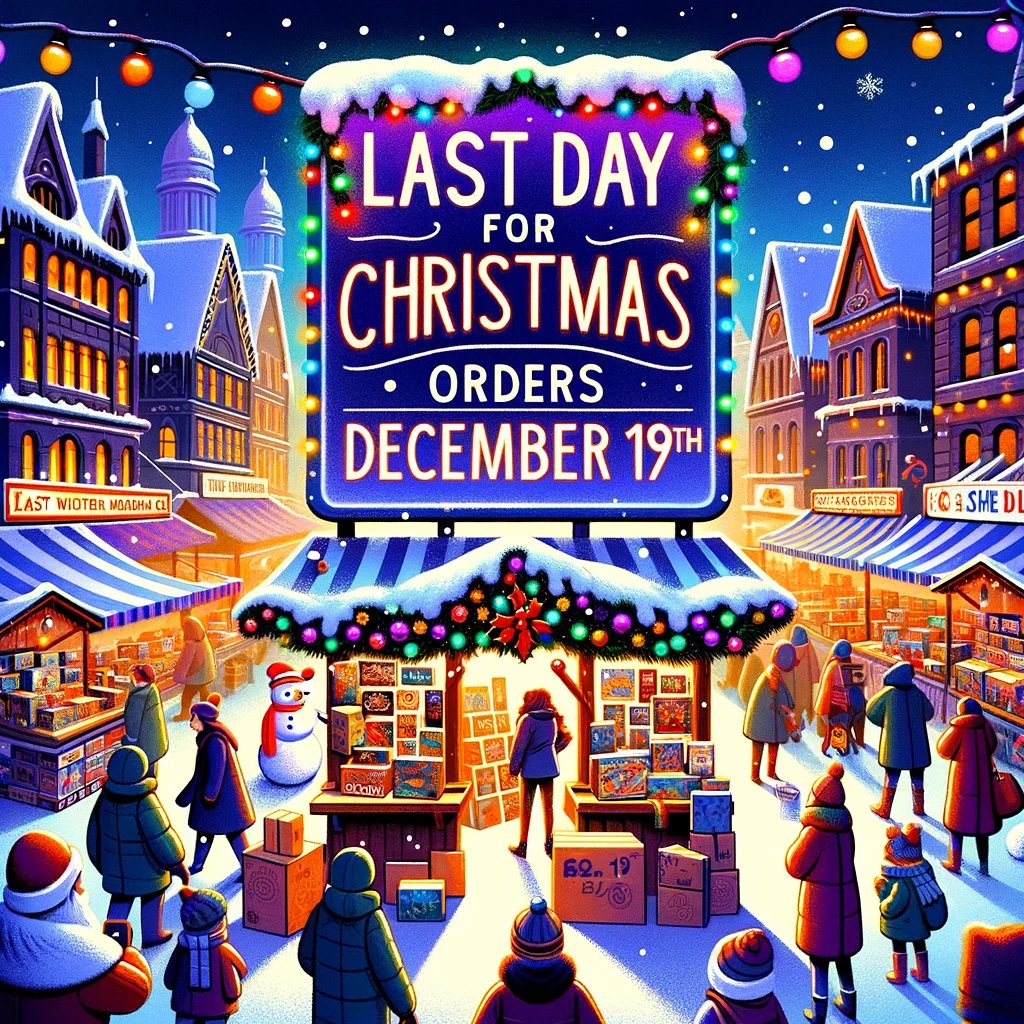 🚨 The FINAL date for Christmas deliveries is December 19th! 🚨

Don't let the clock beat you! Secure your favourite games in time for the festive season.

Happy Gaming and Happy Holidays! 🎉