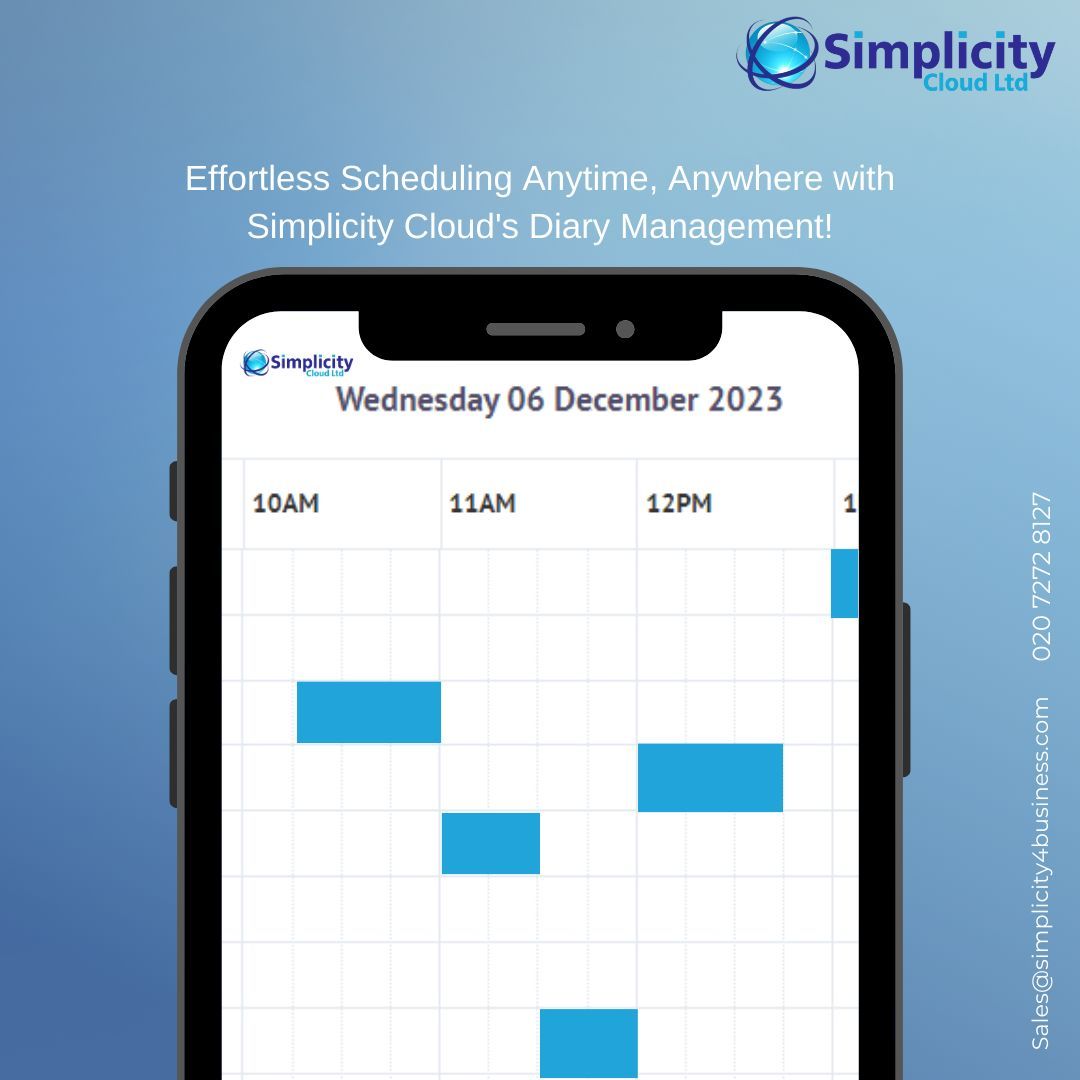 Simplicity4Bus's tweet image. 📅 Stay on top of your schedule with Simplicity Cloud&apos;s diary management feature! Organise your daily tasks and respond to emergencies in real-time. Wherever your work takes you, Simplicity Cloud has you covered.🗓️ #SimplicityCloud #London #Construction #Software #Calendar #Diary